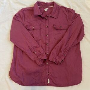 Pink Denim Button Up Shirt